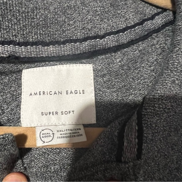 American Eagle Polo Super Soft in Gray Size XXL - Picture 3 of 4